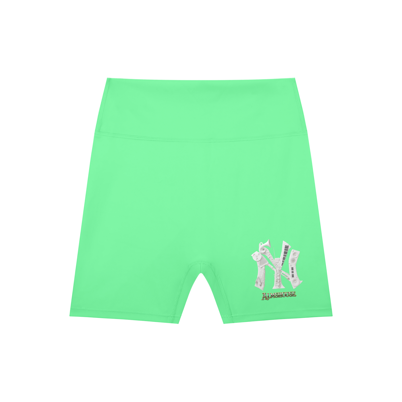High-Waisted Blend Biker Shorts