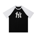 Contrast Raglan Sleeve Mesh T-Shirt