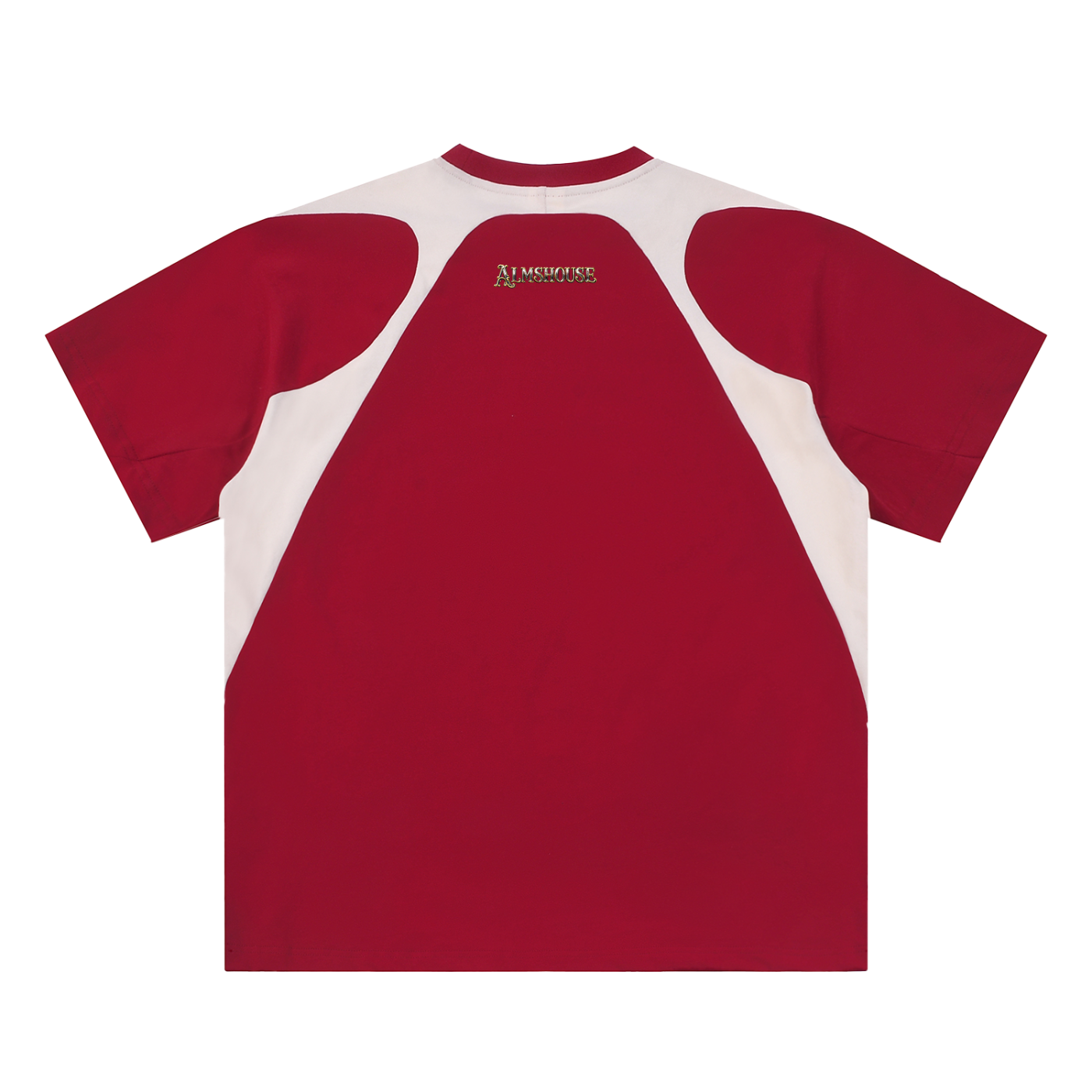 Contrast Panel Cotton T-Shirt