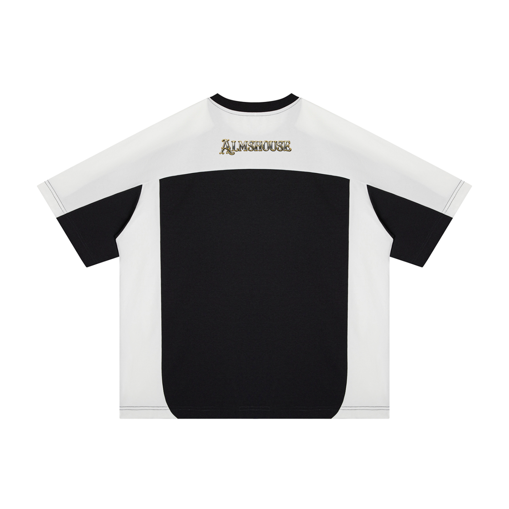 Unisex Color Block Loose T-Shirt