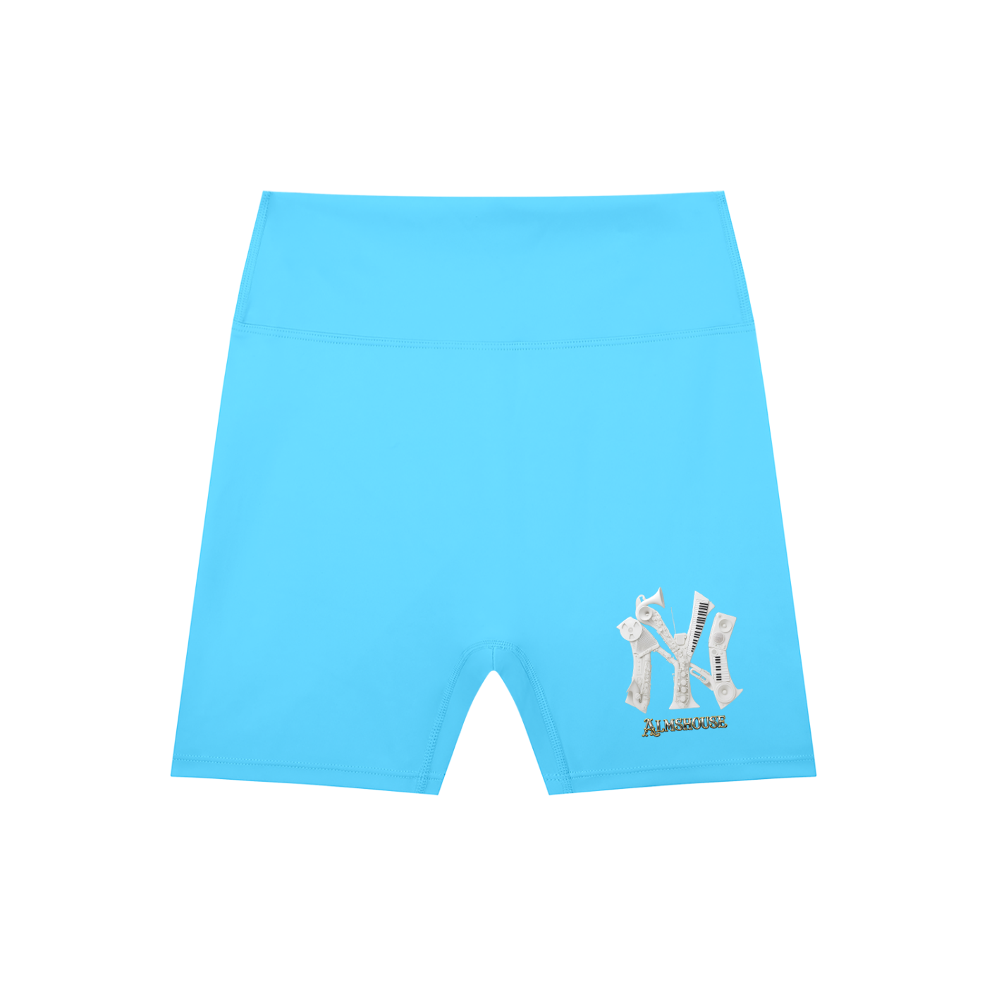 High-Waisted Blend Biker Shorts