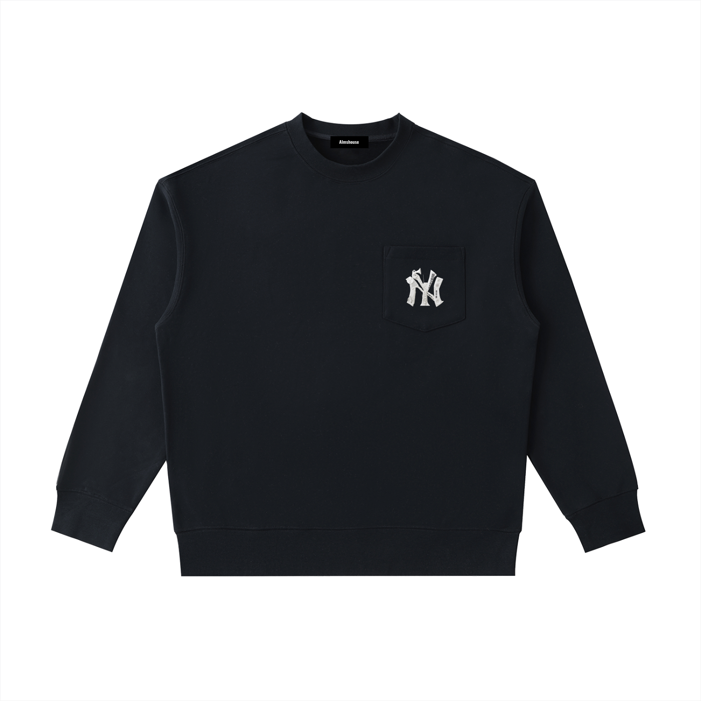 Heavyweight Patch Pocket Crewneck Sweatshirt