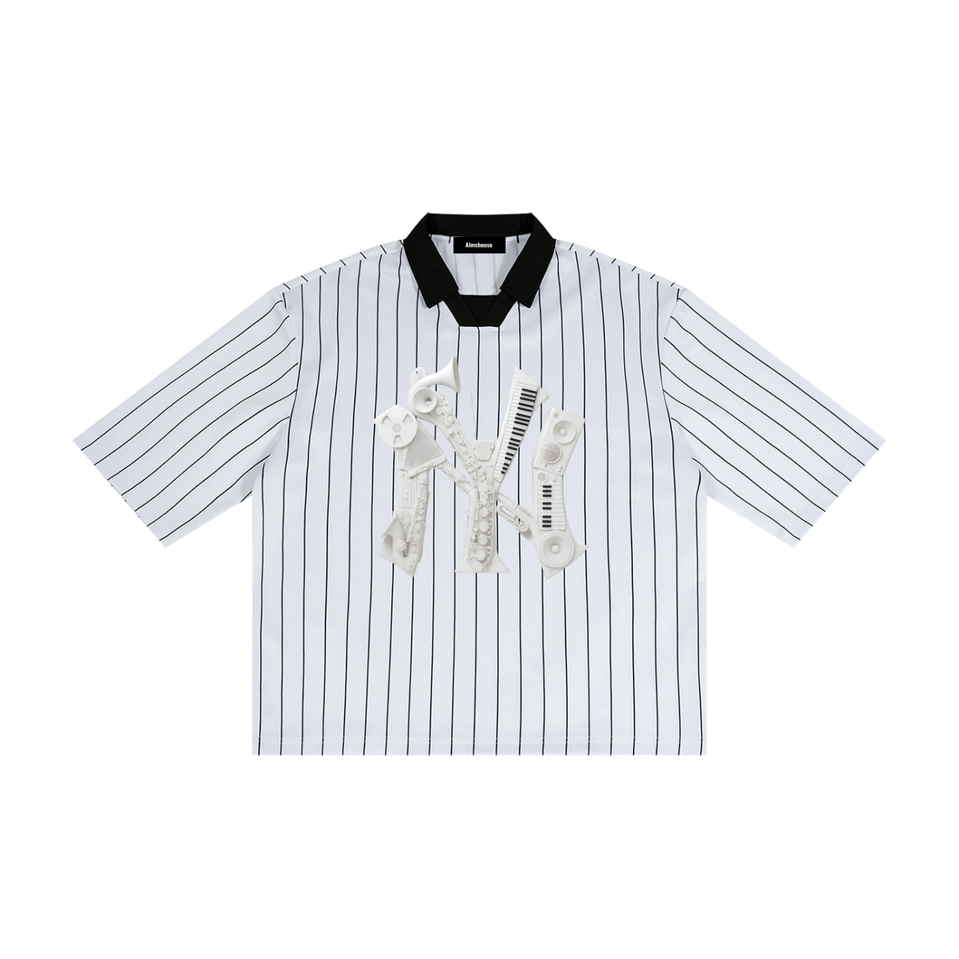 Unisex Pinstripe Collared Soccer Jersey