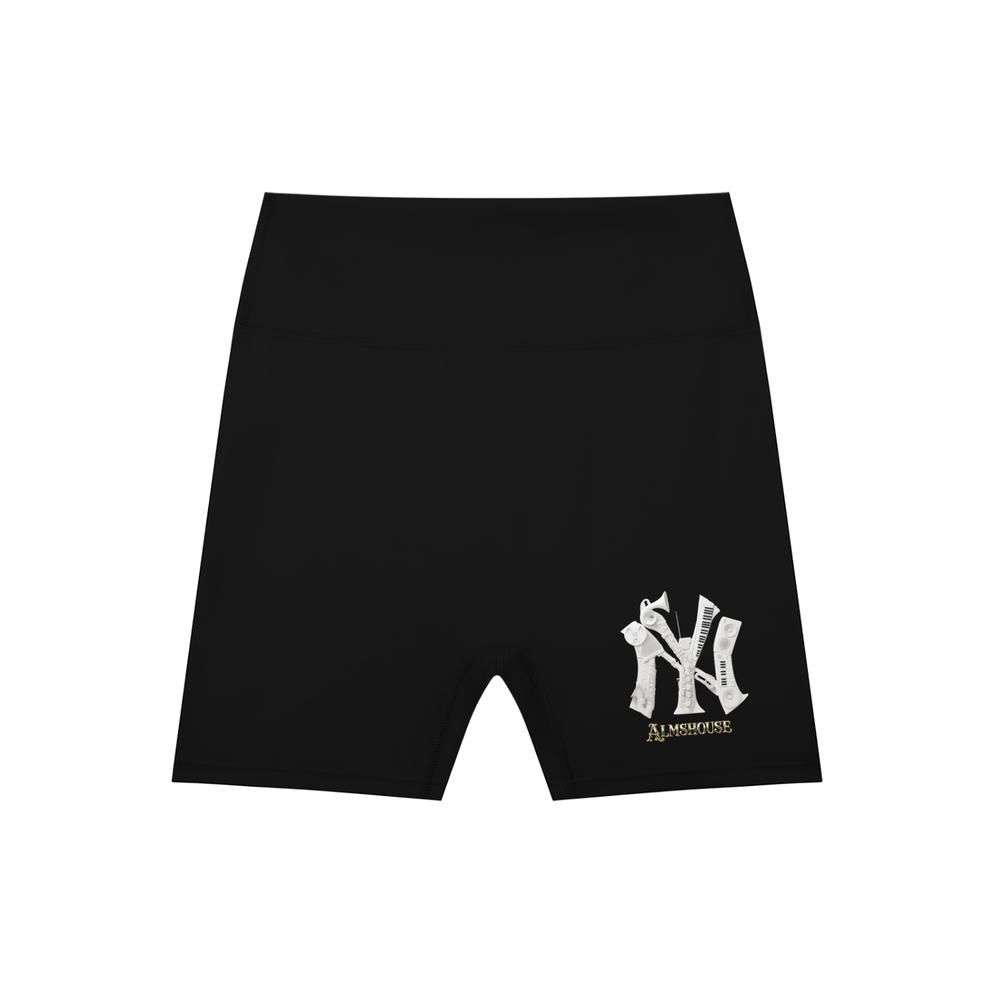 High-Waisted Blend Biker Shorts