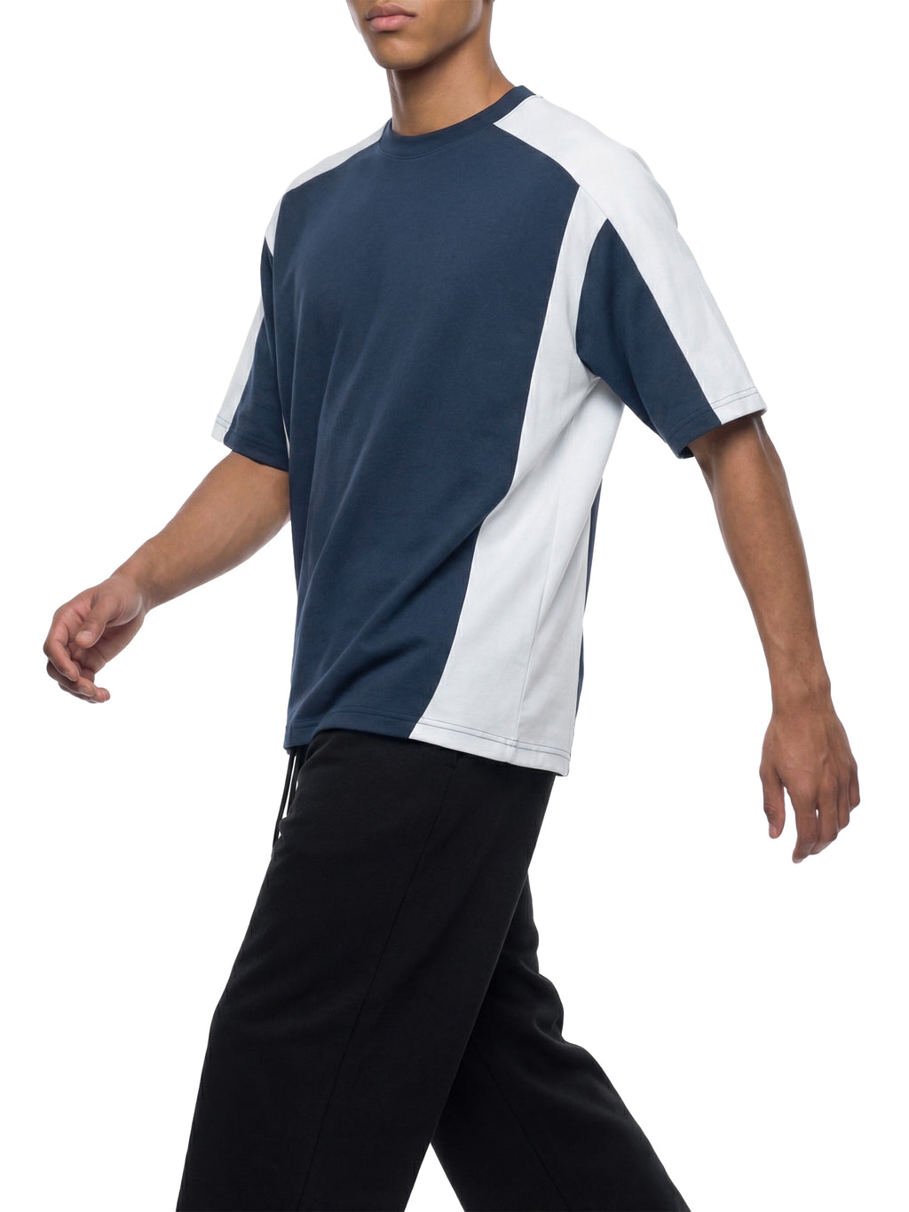 Unisex Color Block Loose T-Shirt
